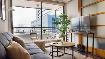 Family Apartment, Balcony, City View | Living area