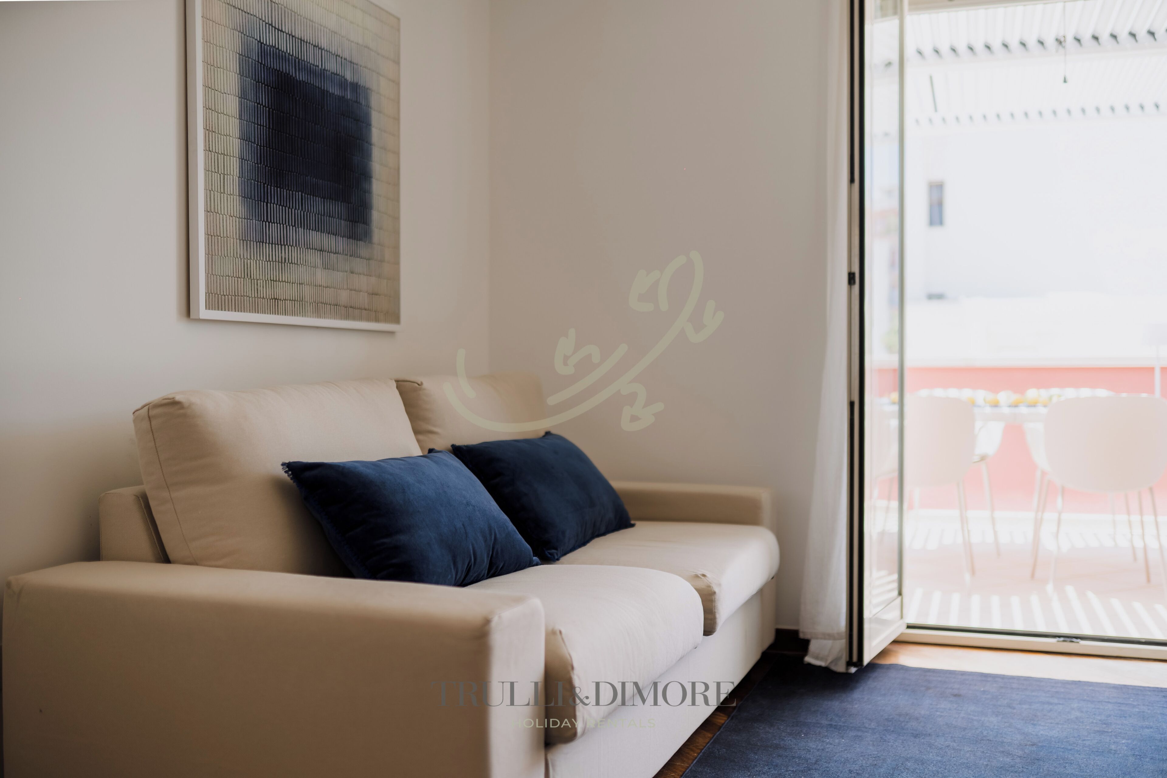Apartment (2 Bedrooms) | Living area | 32-inch Smart TV with cable channels