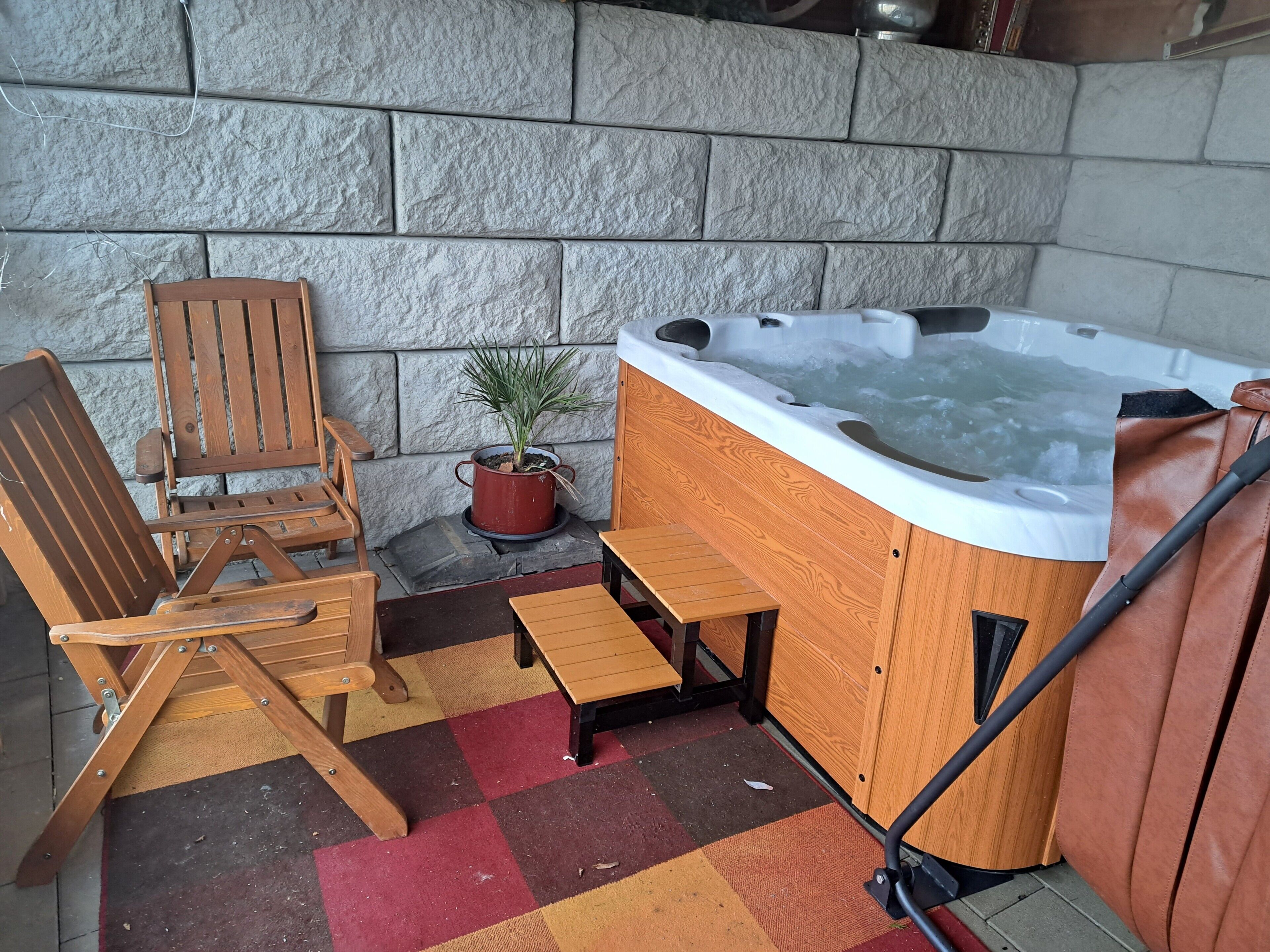 Bain à remous extérieur