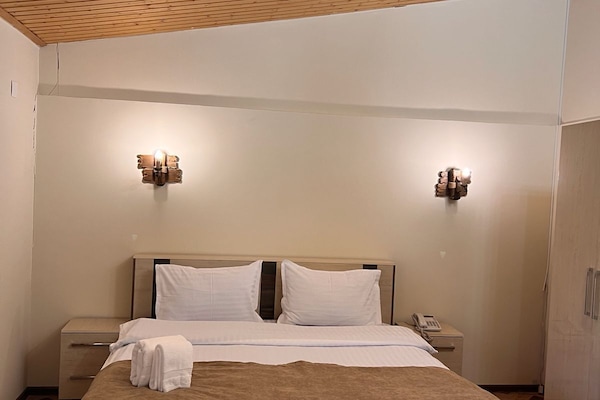 Double Room, Mountain View | Premium bedding, minibar, in-room safe, desk