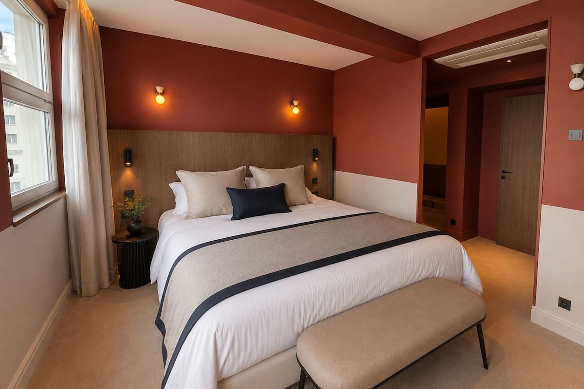 Premium bedding, in-room safe, desk, laptop workspace