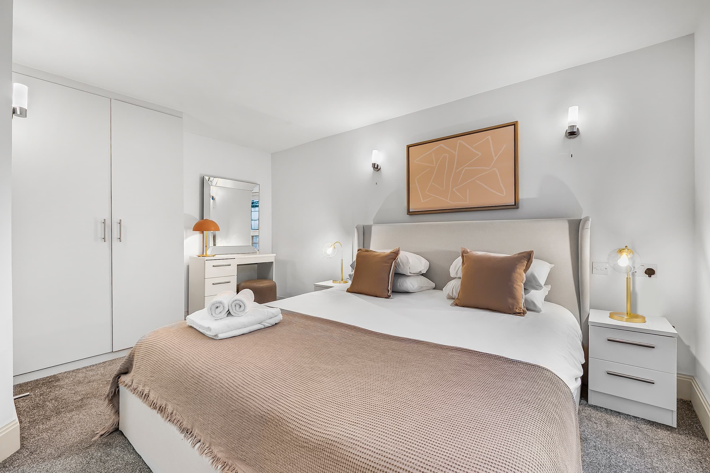Appartement, 1 très grand lit et 1 canapé-lit, cuisine, vue ville (Bateman St 14, 1) | 1 chambre
