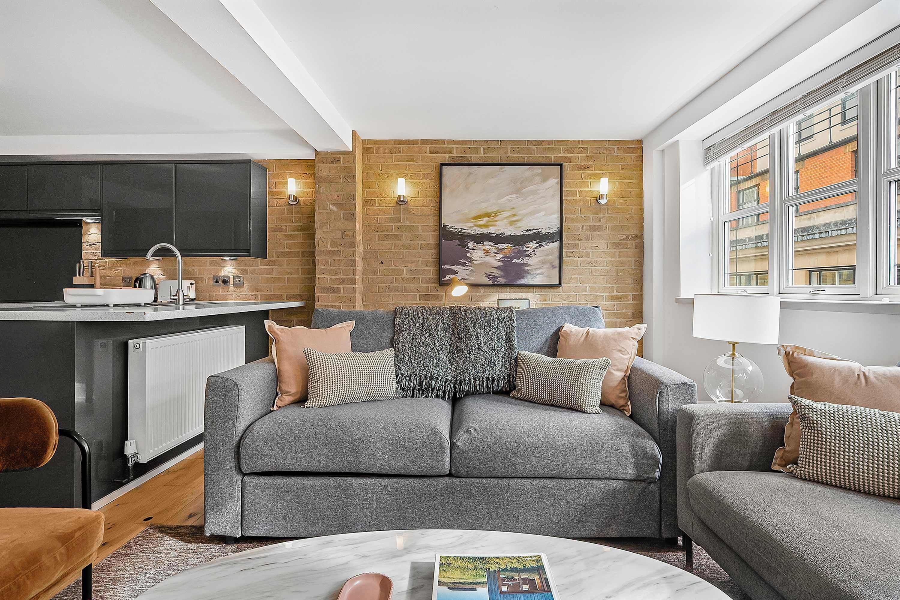 Apartment, 1 Double Bed with Sofa bed, Kitchen, City View (Bateman St 14, 3) | Living area