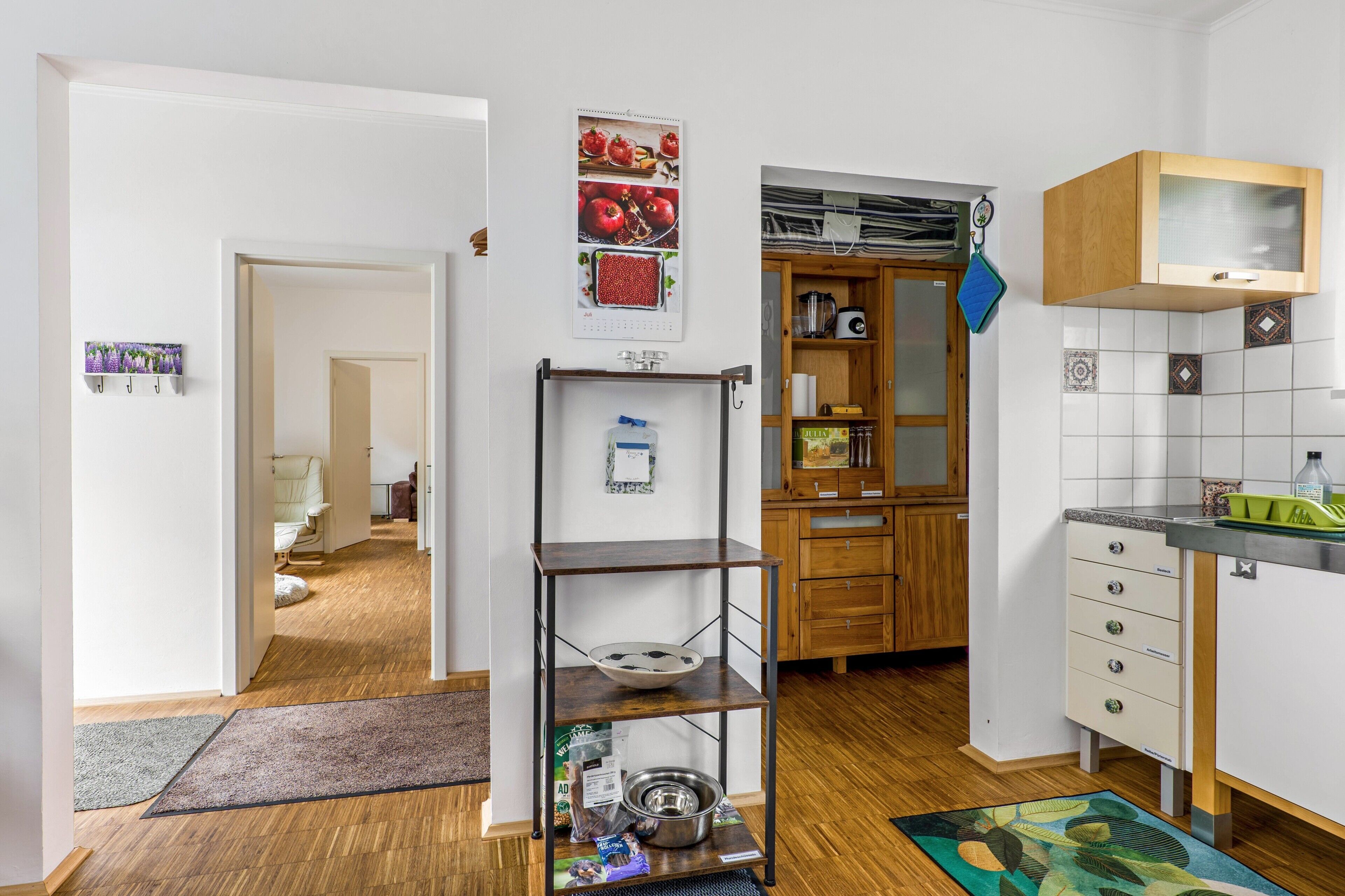 Coffee/tea maker, fridge, stovetop, dishwasher