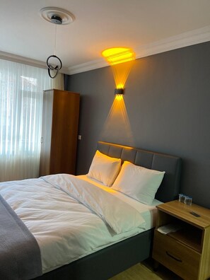 Habitación básica doble de uso individual, balcón