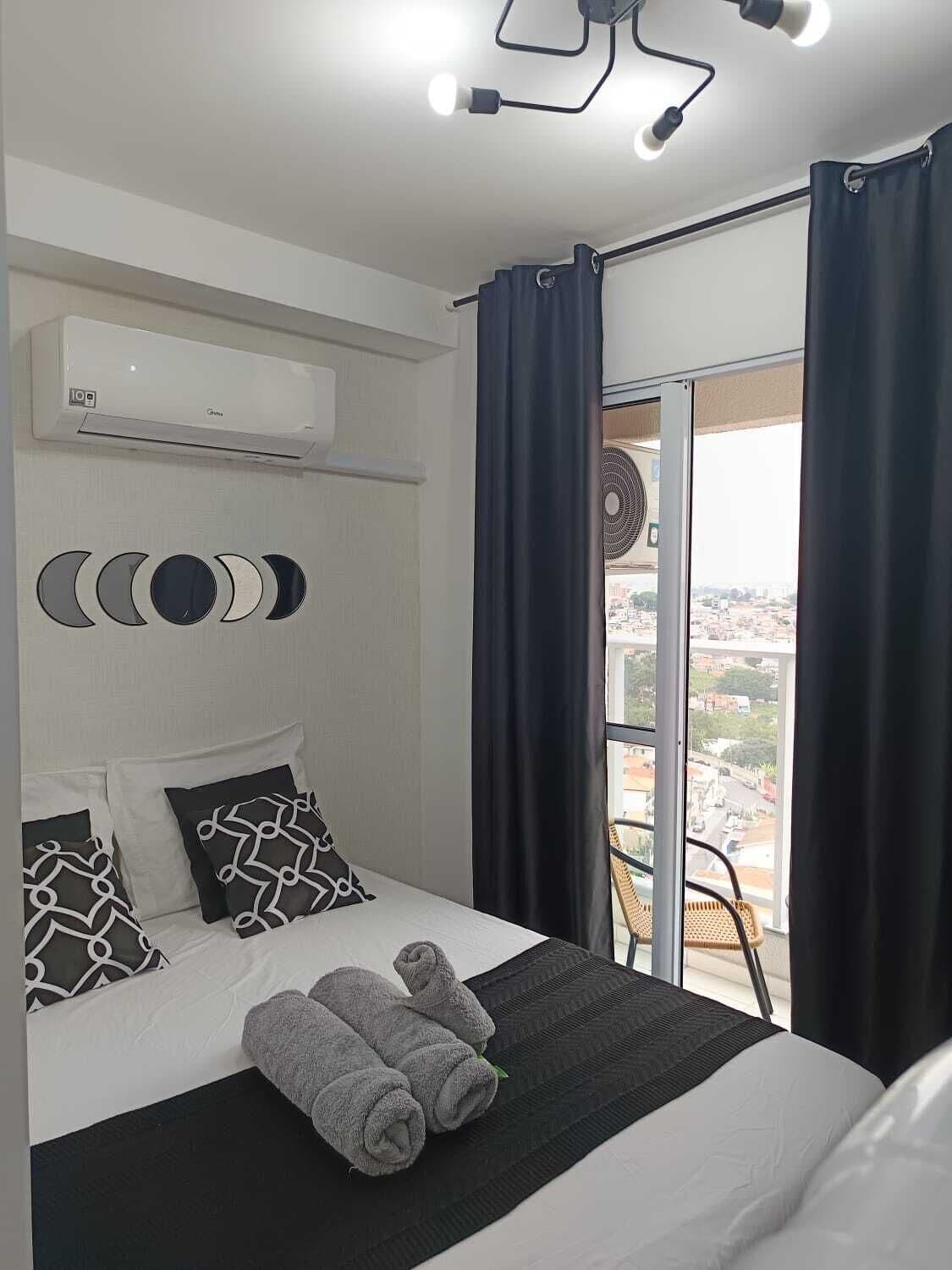 1 quarto, Wi-Fi de cortesia, roupa de cama