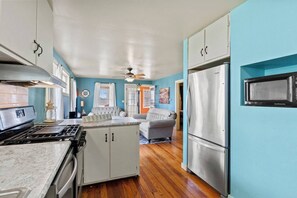 Private kitchen - Charlee's Cabin - Family Escape on Webster Lake | Pier & Swimming! (North Webster)