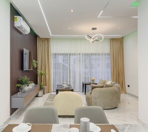 Living area - Tranquility Apartment at THE HIDDEN DOMUS-Cozy, Spacious Trasacco Accra (Accra)