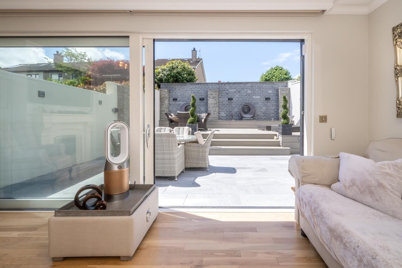 Sliding door to outside patio 