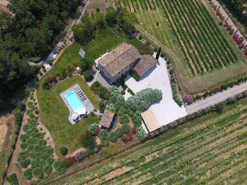 4-bedroom farmhouse in tranquil Cogolin with air conditioning and private  pool