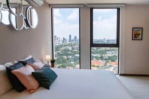 Iron/ironing board, Internet, bed sheets - Spectacular loft on the 22nd floor in the Andares neighborhood, in the heart of Zapopan, Telmex-Akron (Zapopan)