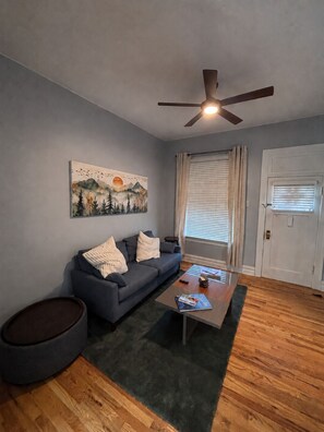 Living area - Stay in history-cozy home near Tennyson (Denver)