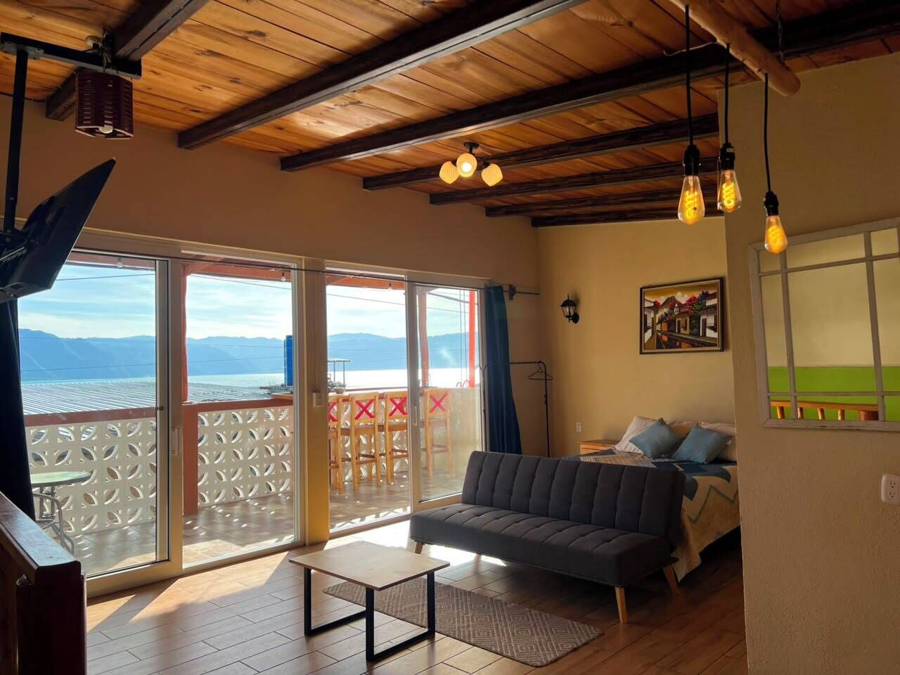 Comfort-Apartment, Seeblick | Wohnbereich