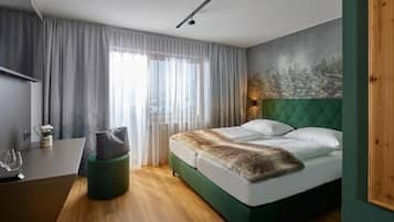 Chambre Double Confort, balcon, vue montagne
