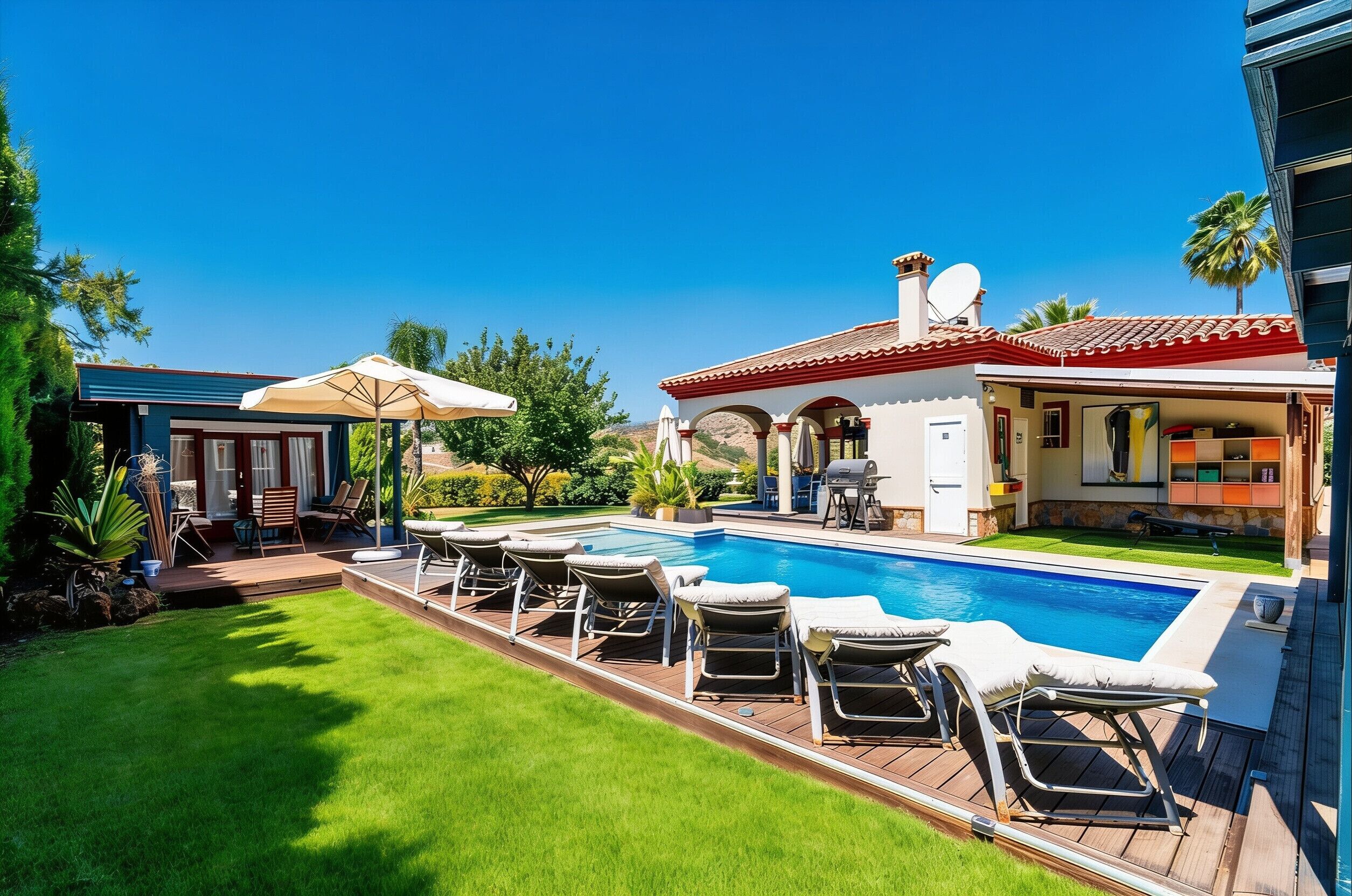 Rural house with pool in Coín