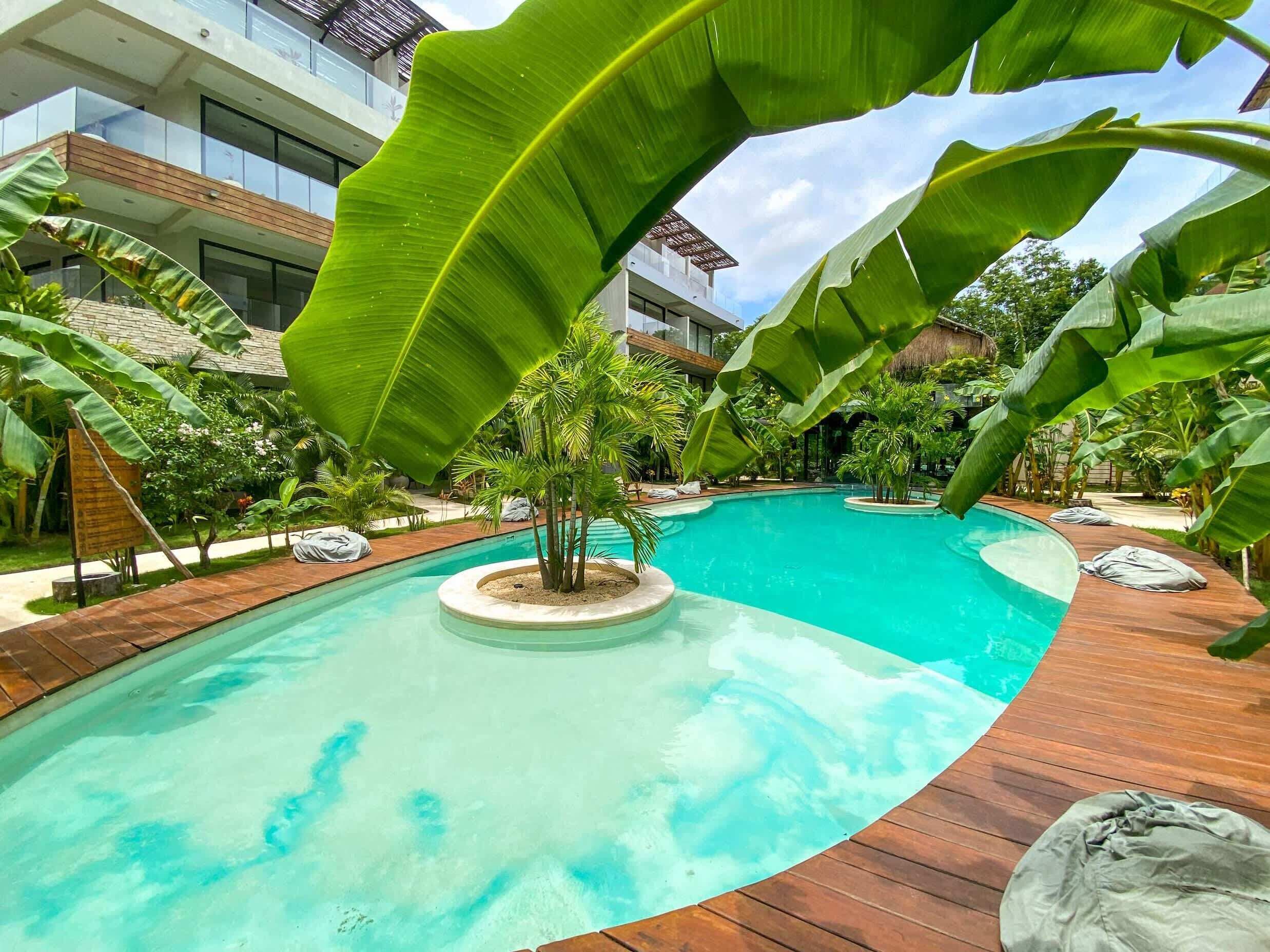 Indoor pool, outdoor pool