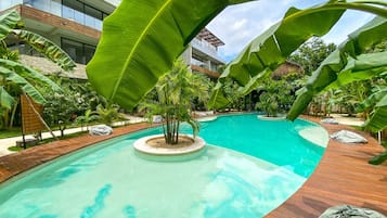 Indoor pool, outdoor pool