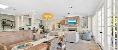 Family House, Patio, Canal View | Living area | Computer monitors