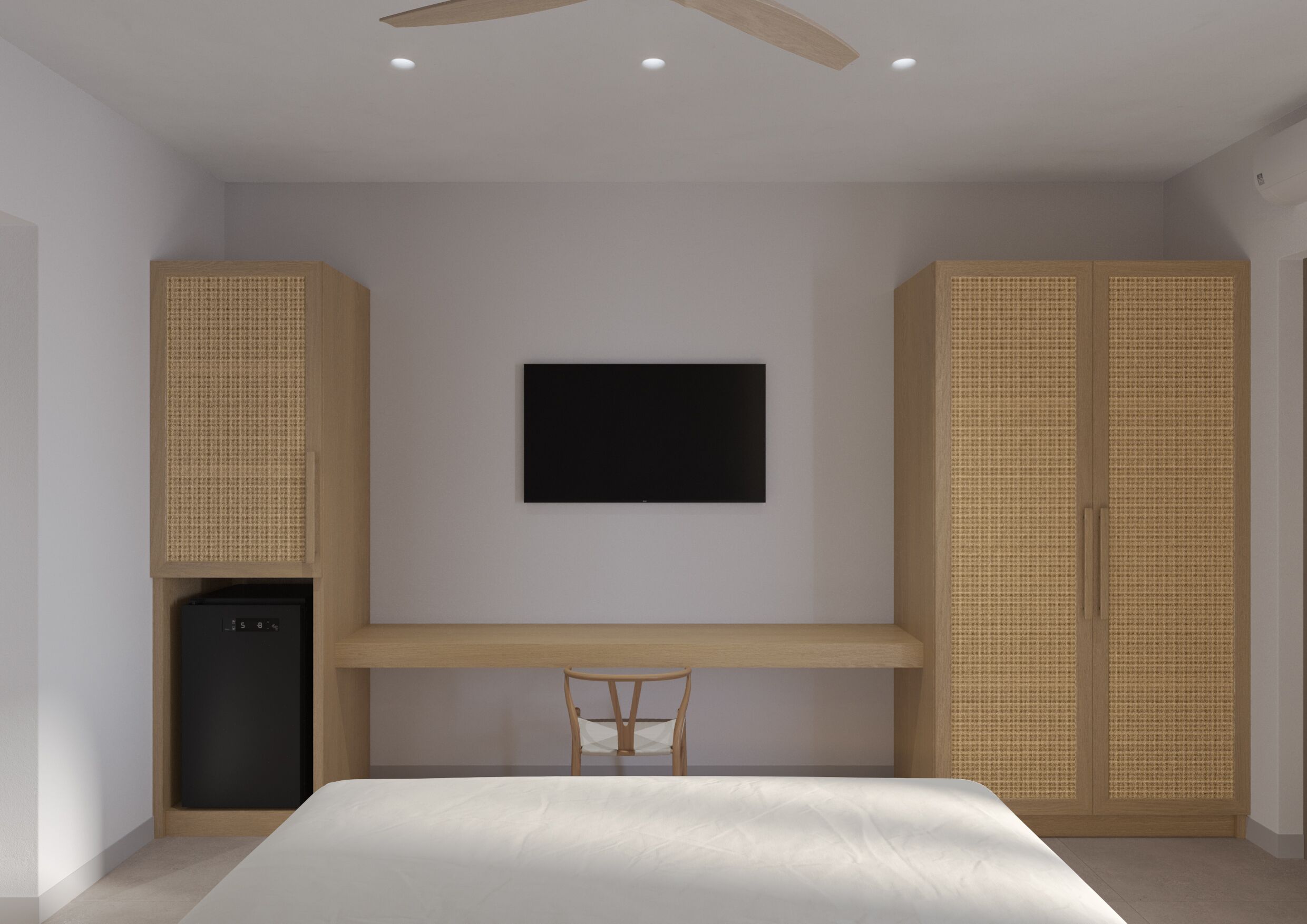 Caja de seguridad en la habitación y escritorio 