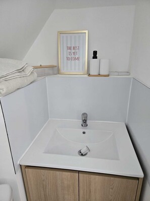 Shower, hair dryer, towels, soap - Romantic Studio (Saint-Jean-de-Vaux)