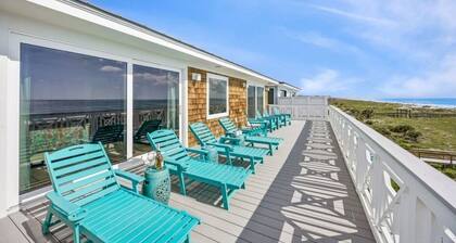 Driftwood Dunes | Brand New Oceanfront Beach House | Hot Tub | Elevator | EV Charger | Sleeps 17