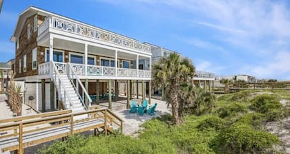 Driftwood Dunes | Brand New Oceanfront Beach House | Hot Tub | Elevator | EV Charger | Sleeps 17