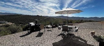 Beautiful 35' RV escape with scenic views, BBQ, fireplace, pet friendly