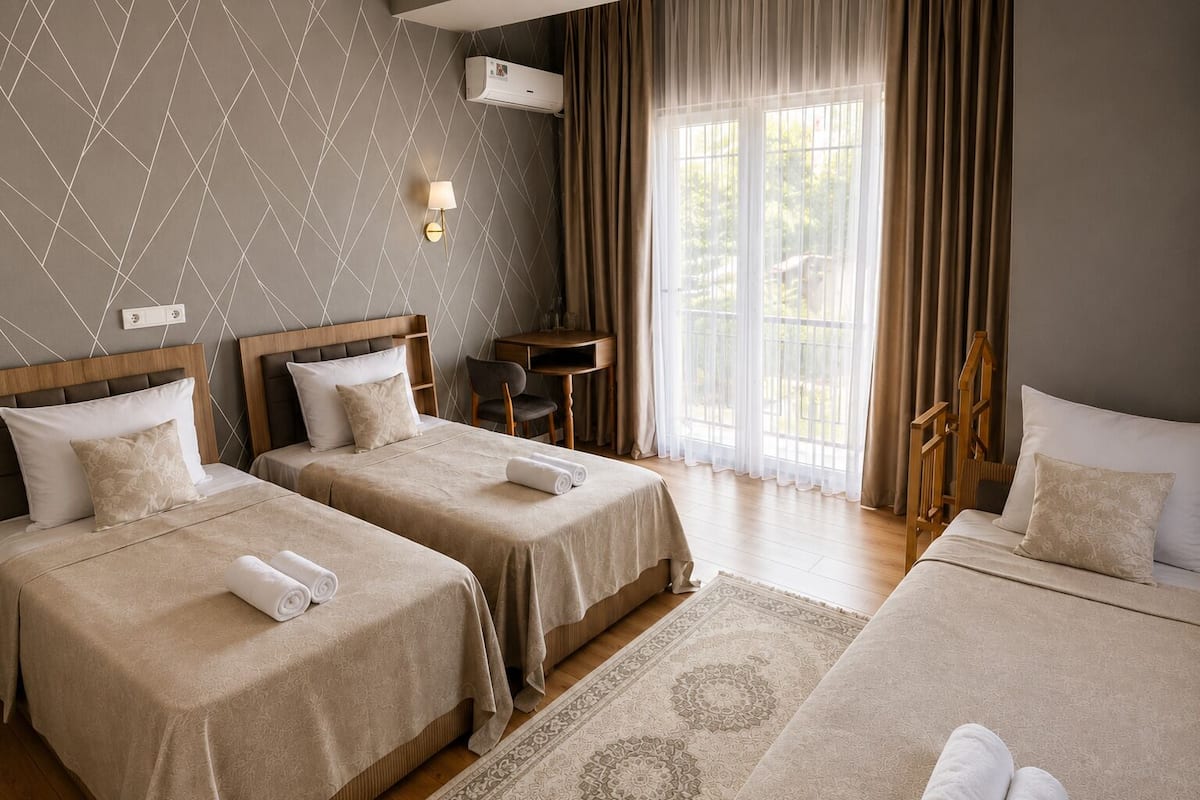 Panoramic-Vierbettzimmer, Bergblick