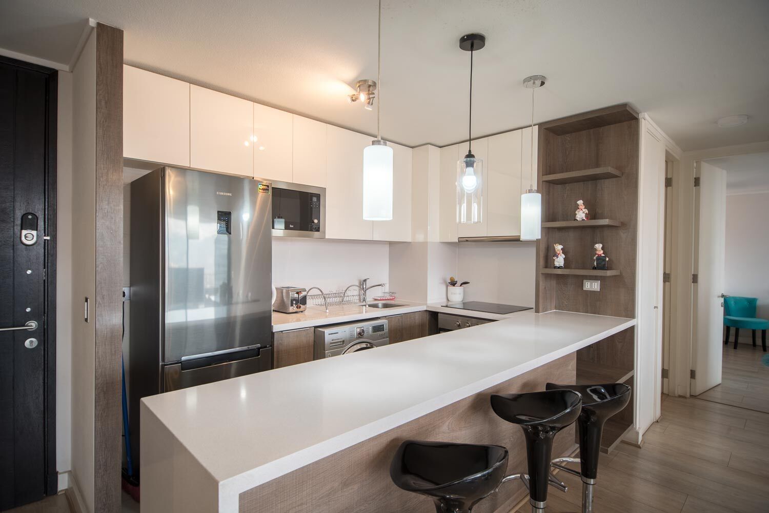 Family Apartment, Balcony, City View | Private kitchen