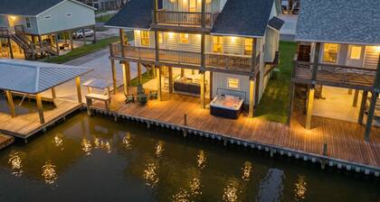 Canalfront Home | Hot Tub | Fishing | Sleeps 8