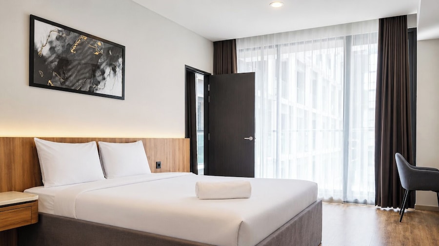 Restful Combined 2Br At Apartment Tamansari Skylounge Balikpapan