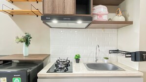 Standard Studio | Private kitchen - Good Neat Studio Room At Apartment Lrt City Jatibening (Bekasi)