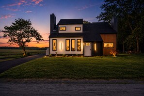 Exterior - Contemporary Modern Farmhouse with Deck & Firepit (Harrisburg)