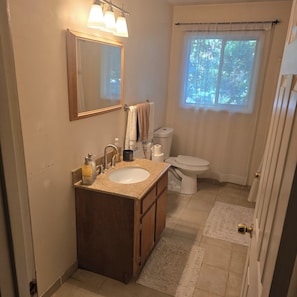 Towels, soap, toilet paper