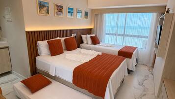 Deluxe Studio, Beach View | Laptop workspace, free WiFi