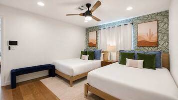 4 bedrooms, iron/ironing board, travel crib, WiFi