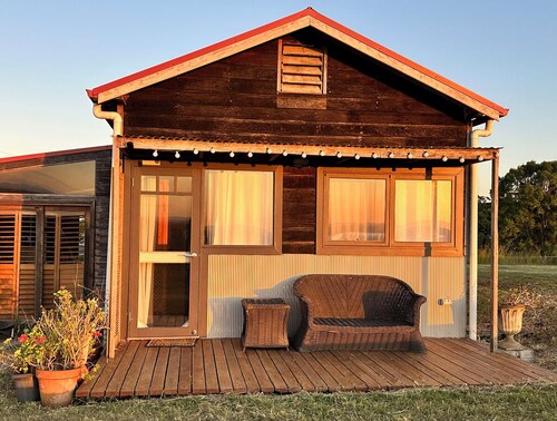 The Hay Shed sits on top of a hill with great views of the Manning Valley