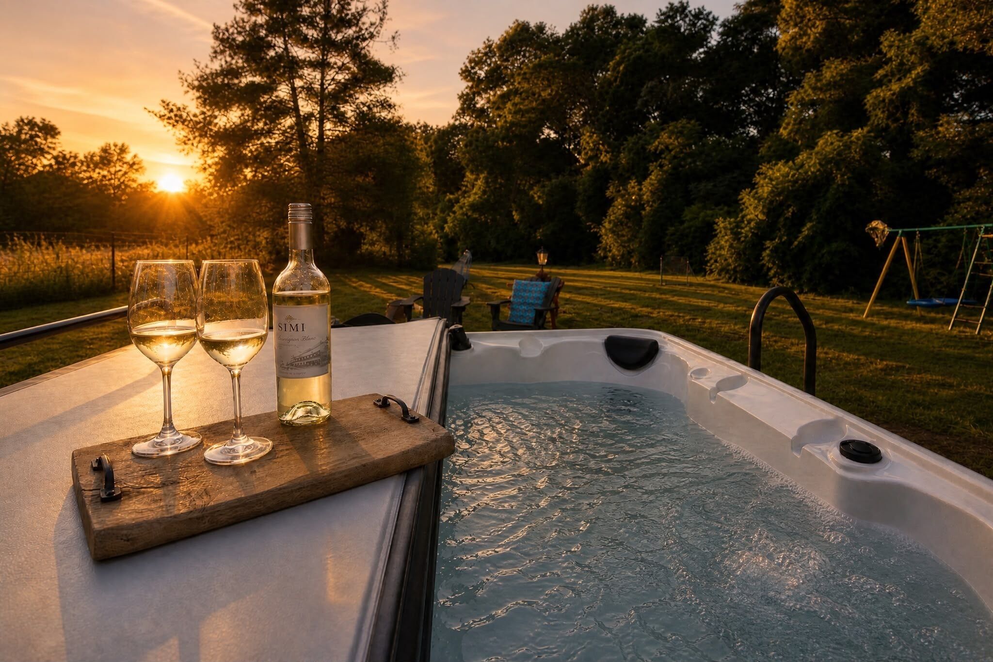 Bain à remous extérieur