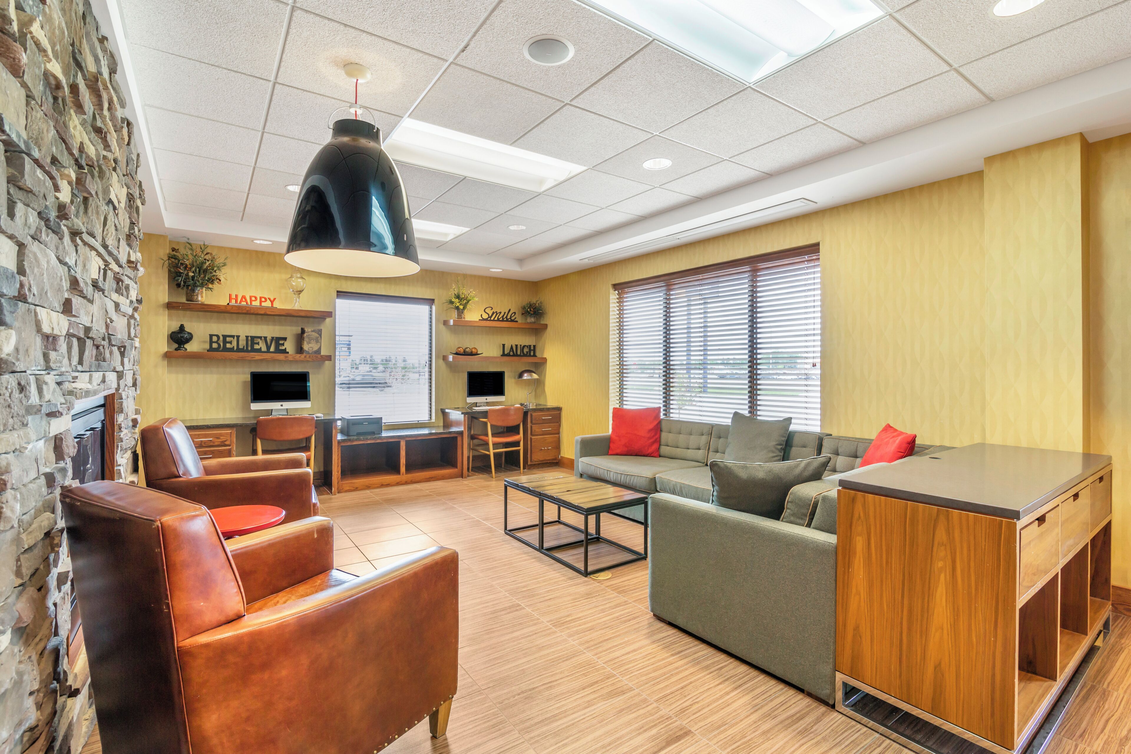 Lobby sitting area