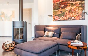 Fernseher, Kamin, DVD-Player