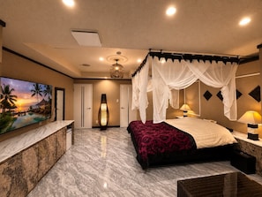 Luxury Double Room, Smoking | WiFi (free), bed sheets - Hotel BaliBali iwatsuki (Saitama)