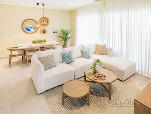 Living area - Barlovento 104 Luxury Ground Floor Apartment with Private Beach Access (Bayahíbe)