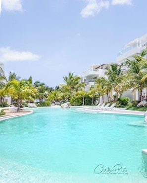Pool - Barlovento 104 Luxury Ground Floor Apartment with Private Beach Access (Bayahíbe)