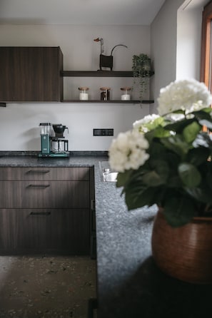Frigorífico, horno, placa de cocina y lavavajillas