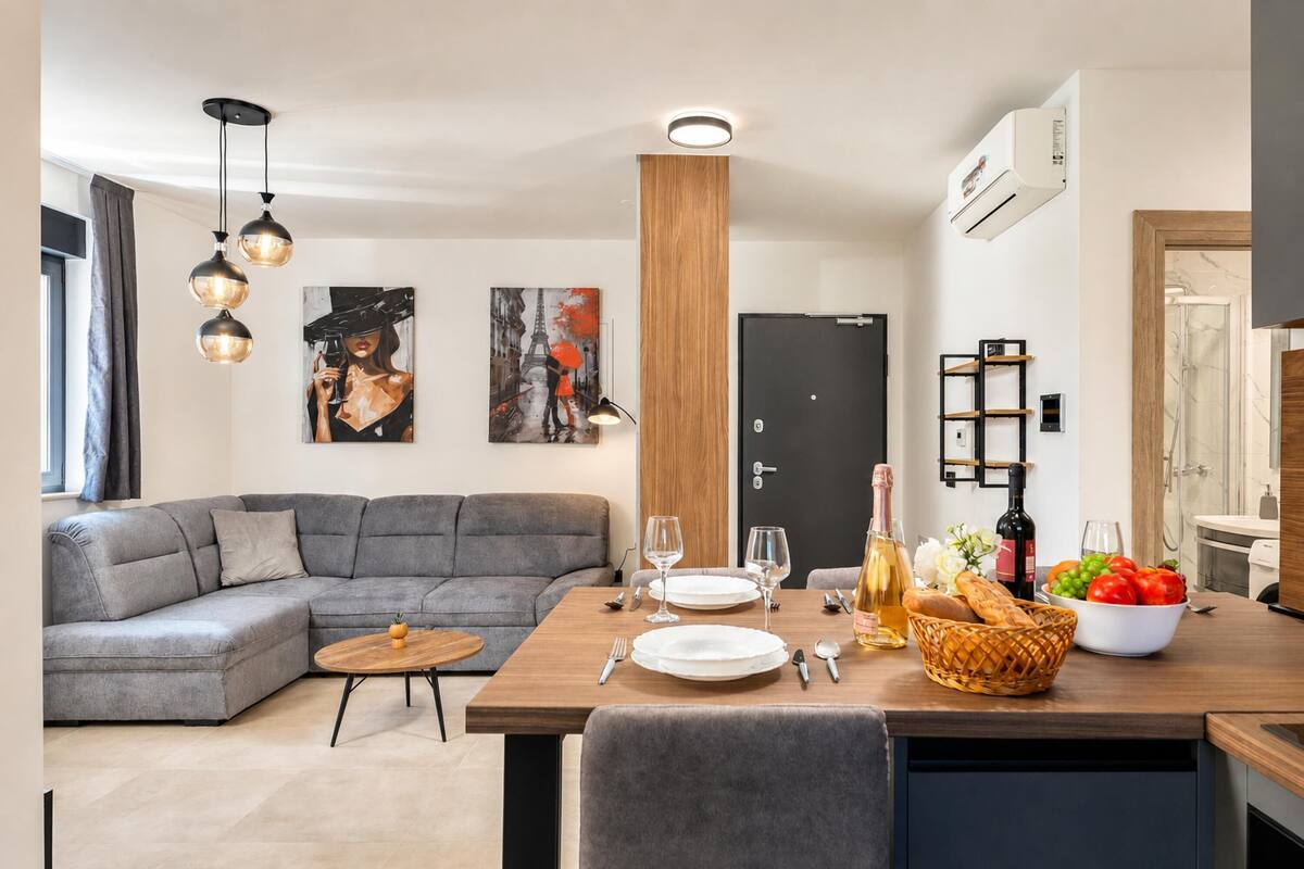 Familienapartment, 2 Schlafzimmer, Balkon (Zadar Family Residence 3 /w Balcony) | Speisen