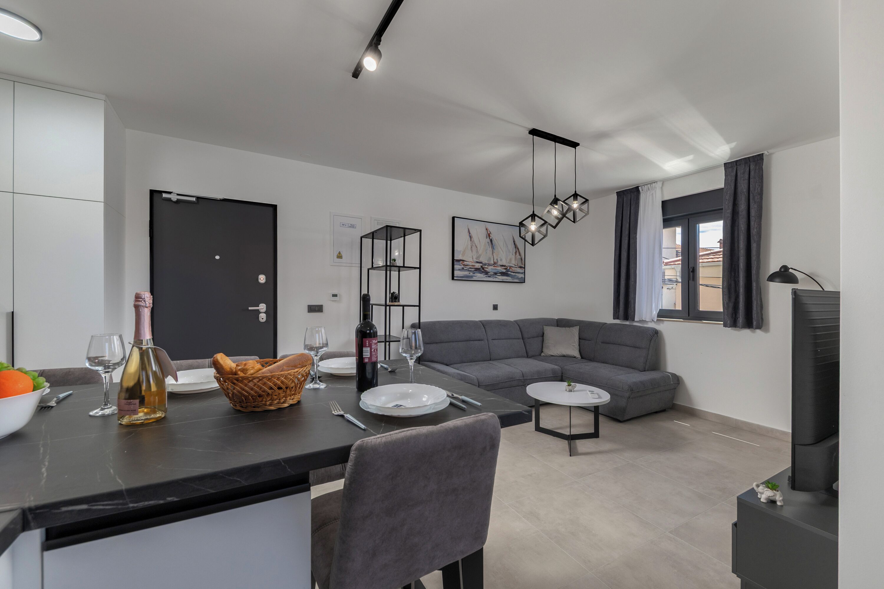 Familienapartment, 1 Schlafzimmer, Balkon (Zadar Family Residence 2 /w Balcony) | Wohnbereich