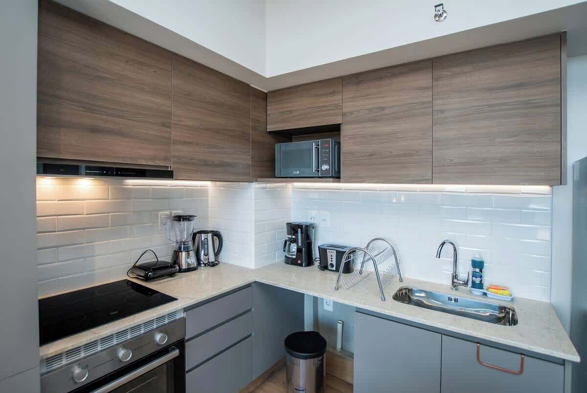 Departamento, vista a la ciudad | Cocina privada