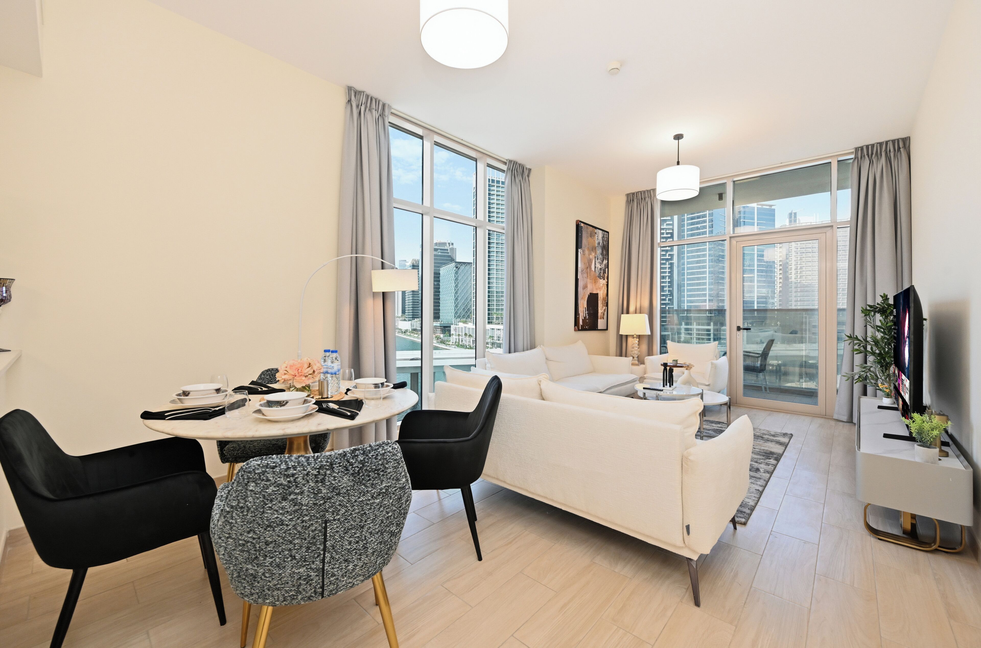 Appartement, balcon, vue canal | Coin séjour