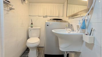 Hair dryer, towels