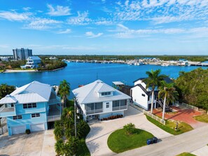 Exterior - Private Pool + Dock + Bay Views | Walk to Beach + Times Square | Sunset Slip (Fort Myers Beach)